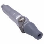 Ponteira / Suctor com Registro em Alumínio com Borracha para o Sugador de Saliva Mod. Dabi 