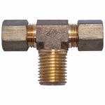 Conector Tee Macho Central 1/4x1/4bs P Vt com Tubo Cristofoli