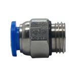 Conexão Reta para Engate Rápido - Rosca 1/4 - Tubo 8mm Bsp