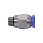 Conexão Reta para Engate Rápido - Rosca 1/8 - Tubo 8mm
