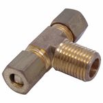 Conector Tee Macho Central 1/4x1/4bs P Vt com Tubo Cristofoli