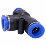 Conexão Engate Rápido Pneumática Tee Mangueira / Tubo 8,0 Mm