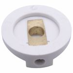 Knob de Plástico Branco Platinum Dabi