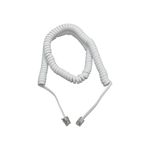 CordÃo TelefÔnico Espiral Para Raio-x Branco Dabi