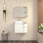 TOUCADOR CAETE BRANCO COM CALCARE SEM CUBA