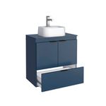 TOUCADOR MADEIRA LIS COM TAMPA AZUL