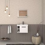 KIT DE BANHEIRO EM AÇO AMORA FLAT PRETO