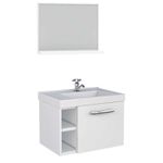 KIT DE BANHEIRO EM AÇO AMORA FLAT PRETO