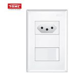 INTERRUPTOR SIMPLES + TOMADA PADRÃO 2P + T 10A 