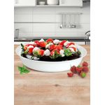 ASSADEIRA OPALINE REDONDA 2 LITROS