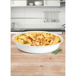 ASSADEIRA OPALINE REDONDA 2 LITROS