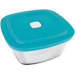 TIGELA VAP QUADRADA 2 LITROS COM TAMPA MARINEX