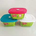 TIGELA VAP QUADRADA 2 LITROS COM TAMPA MARINEX