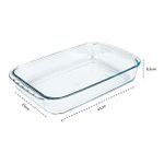 LASANHEIRA RETANGULAR 5 LITROS COM TAMPA PLASTICA