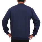 Blusa Avulsa Moletom Masculino Gola Careca Azul Escuro