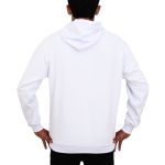 Blusa Avulsa Moletom Masculino Canguru com Capuz Branco