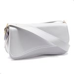 Bolsa Feminina Baguete Média Branca