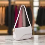 Bolsa Feminina Baguete Média Branca