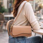 Bolsa Feminina Baguete Média Nude