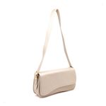 Bolsa Feminina Baguete Média Off White