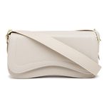 Bolsa Feminina Baguete Ombro Média Off White