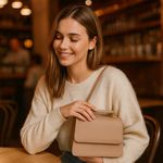 Bolsa de Mão Feminina Nude