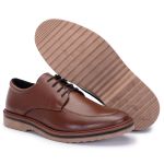 Sapato Social Masculino Clássico Casual Marrom
