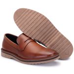 Sapato Clássico Masculino Calce Fácil Caramelo