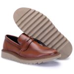 Sapato Masculino Casual Calce Fácil Caramelo