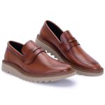 Sapato Masculino Casual Calce Fácil Caramelo