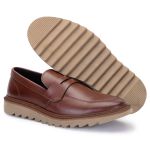 Sapato Masculino Casual Calce Fácil Marrom