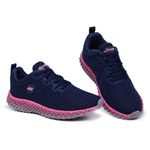 Tênis Feminino Academia Esportivo Marinho e Pink