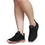 Tênis Feminino Academia Esportivo Preto e Rosê
