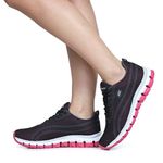 Tênis Esportivo Academia Preto e Pink