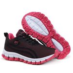 Tênis Esportivo Infantil Preto e Pink