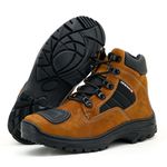 Bota Adventure estilo Trekking Couro Nobuck Legítimo Castor