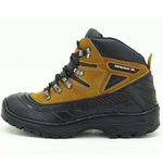 Bota Adventure estilo Trekking Couro Nobuck Borracha Castor