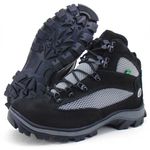 Bota Adventure estilo Trekking Couro Nobuck Legítimo Preto