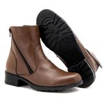 Bota Feminina Couro Legítimo Brandy