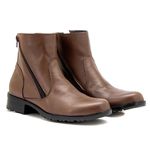 Bota Feminina Couro Legítimo Brandy