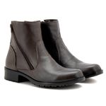 Bota Feminina Couro Legítimo Café