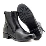Bota Feminina Couro Legítimo Preto