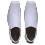 Sapato Social Masculino Bico Quadrado Sintético Branco