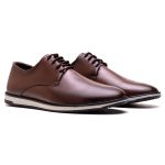 Sapato Derby Masculino Casual Esporte Fino Capuccino
