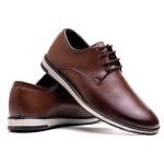 Sapato Derby Masculino Casual Esporte Fino Capuccino