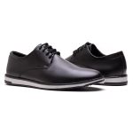 Sapato Derby Masculino Casual Esporte Fino Preto