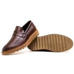 Sapato Mocassim Loafer Masculino Tratorado Capuccino