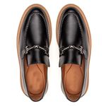 Sapato Masculino Casual Loafer Premium Tratorado Preto