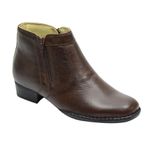 Bota Masculina Conforto Sola Concha Couro Legítimo Café