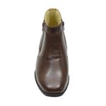 Bota Masculina Conforto Sola Concha Couro Legítimo Café